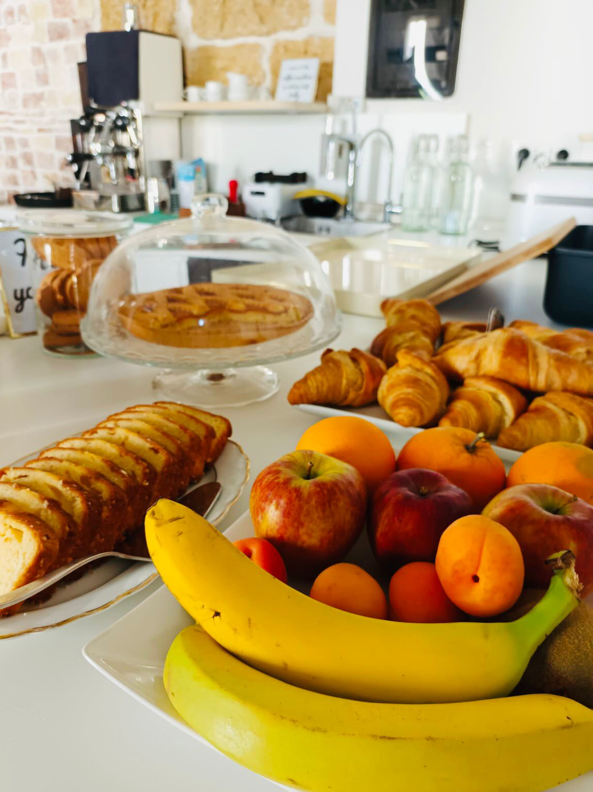 Vista del buffet della colazione al BnB Dolcevita